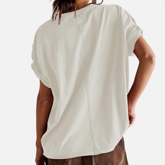 NWT ELGOGY white tee, XL,  GP1509 - Picture 2 of 4